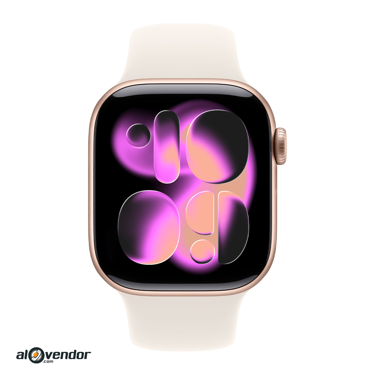 Apple Watch Series 11 42mm GPS Viền Rose Gold Dây Cao Su Ánh Sao